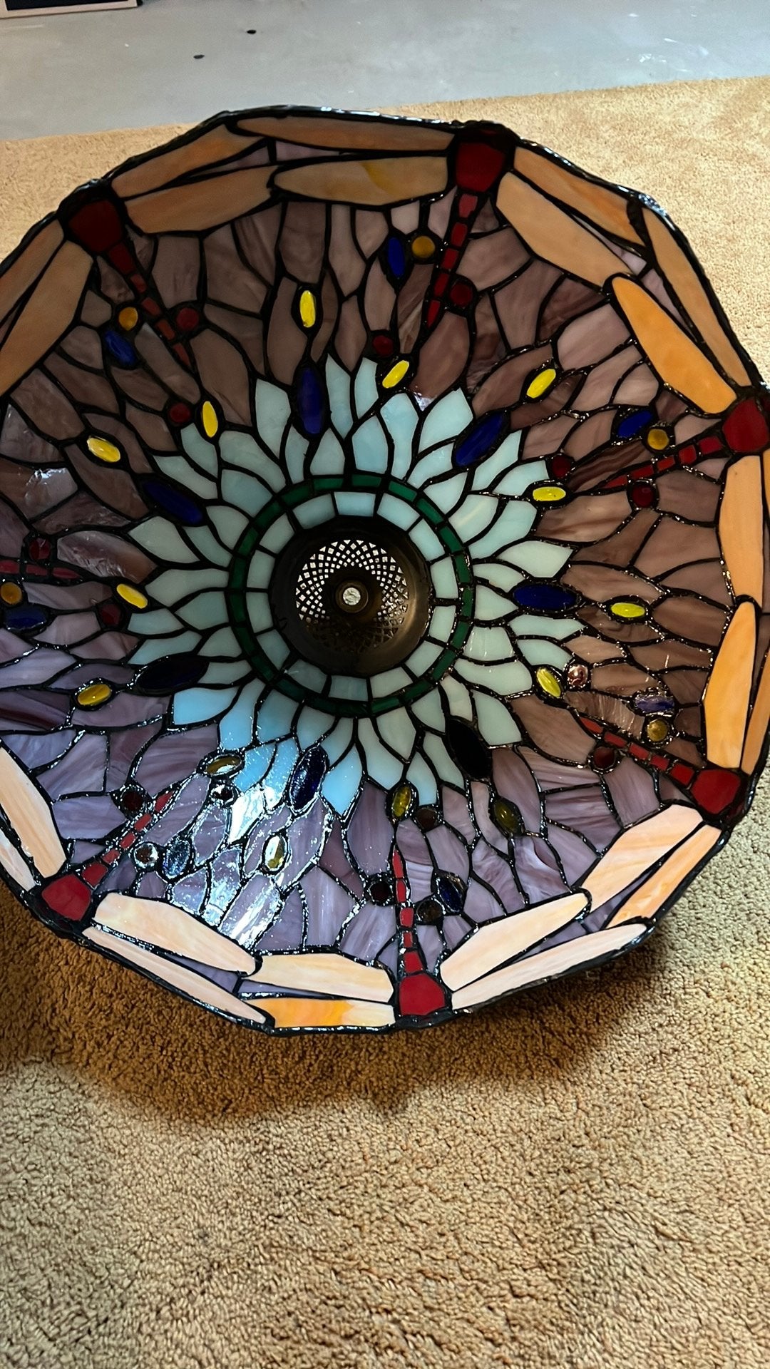 Tiffany hang lamp, Antiek en Kunst, Ophalen