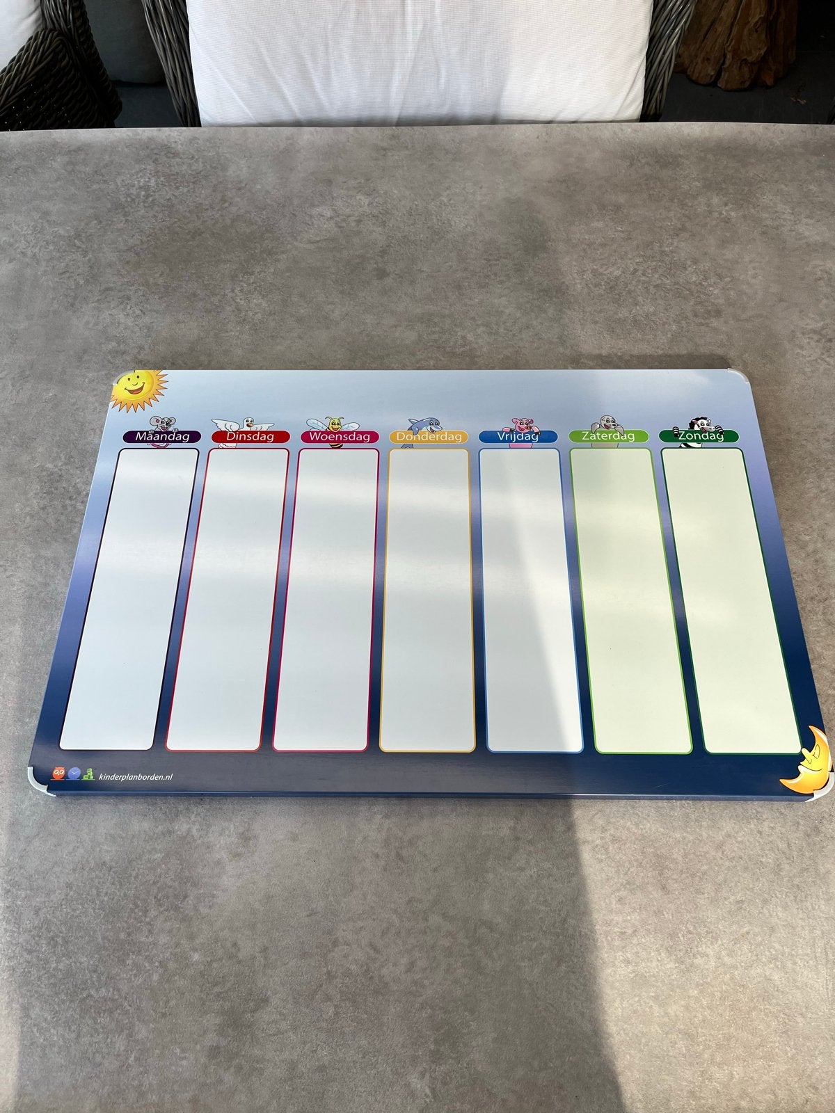 Kinder planbord met magnetische stickers, Ophalen of Verzenden, Zo goed als nieuw