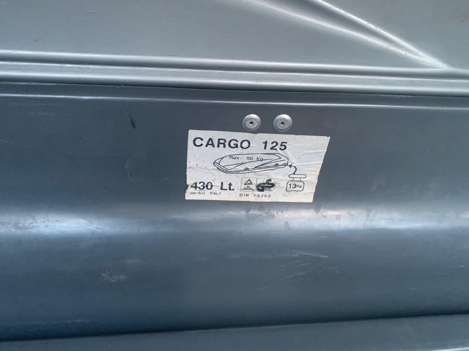 Gebruikte Dakkoffer Cargo 125, Auto diversen, Dakkoffers, Ophalen of Verzenden, Gebruikt