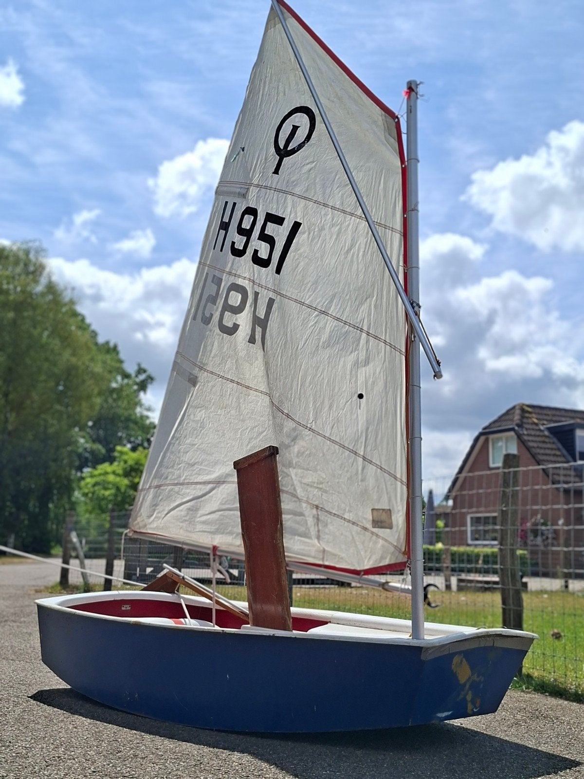 Zeilboot, optimist. Compleet voor de beginners!, Watersport en Boten, Zeilen en Zeiltoebehoren, Ophalen, Overige typen, Minder dan 15 m²