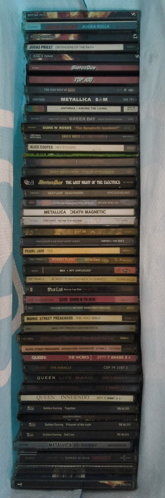 cd collectie circa 120 stuks genre rock * nw fotos, Ophalen, Gebruikt, Rock, Album