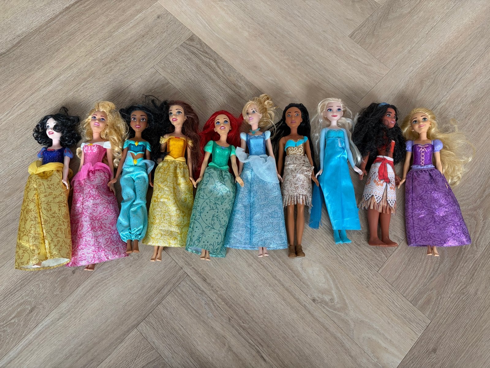 Disney Prinsessen barbie poppen, Ophalen of Verzenden, Gebruikt, Overige typen