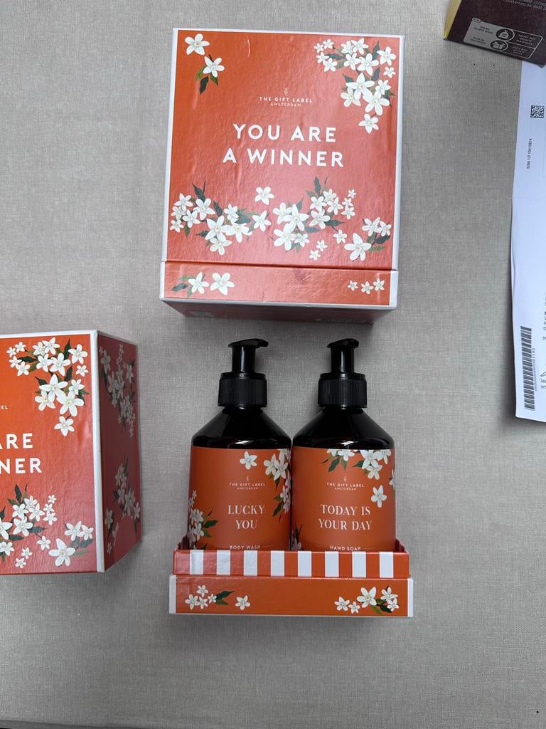 The Gift Label handzeep en body wash set, Ophalen of Verzenden, Nieuw, Bad & Douche