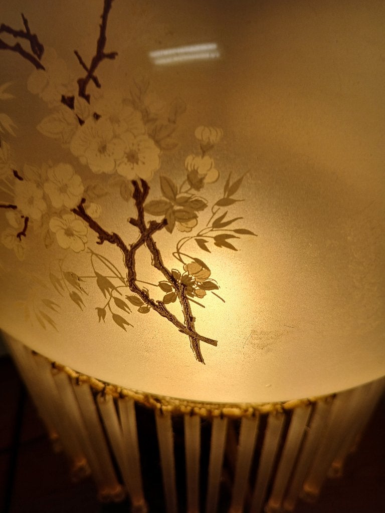 Koper staand lampje, Olielamp, Ophalen of Verzenden, Zo goed als nieuw, Glas