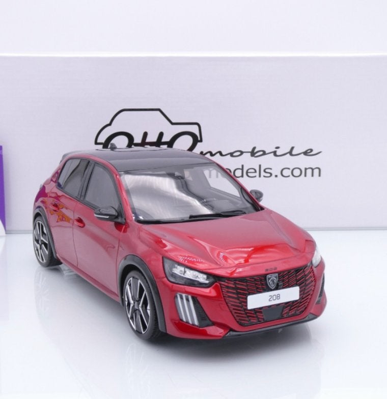 Peugeot 208 GT Hybrid Rood 2024 1/18 OTTO MOBILE REF. OT1163, Verzenden, Nieuw, Auto, OttOMobile
