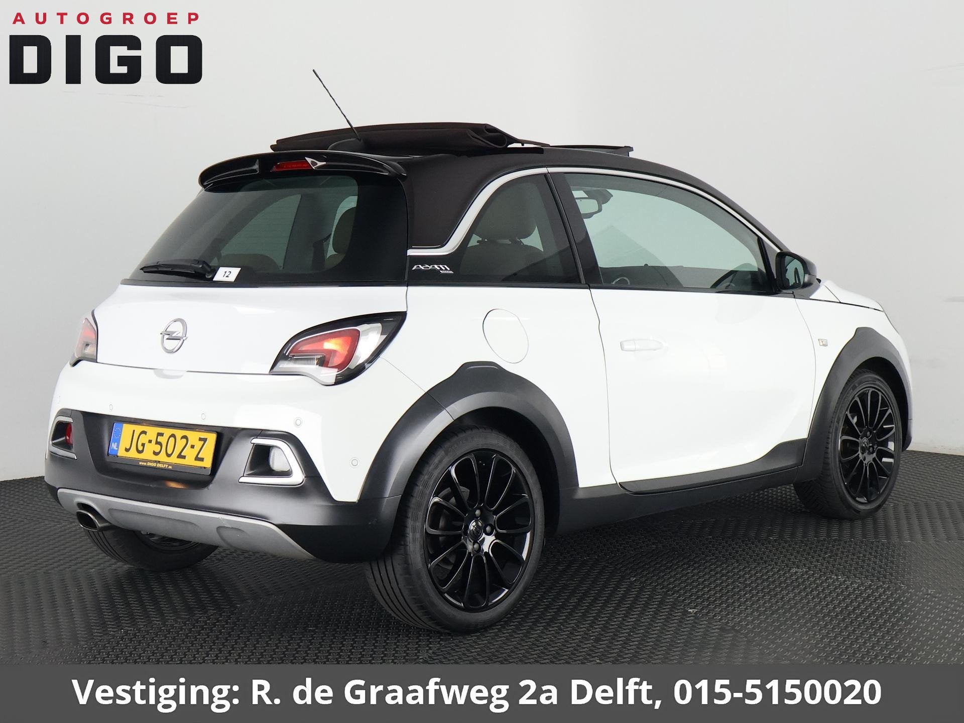 Opel ADAM 1.4 Rocks Cabrio Automaat | Climate Control | Park, Auto's, 4 cilinders, 4 stoelen, Wit, Origineel Nederlands