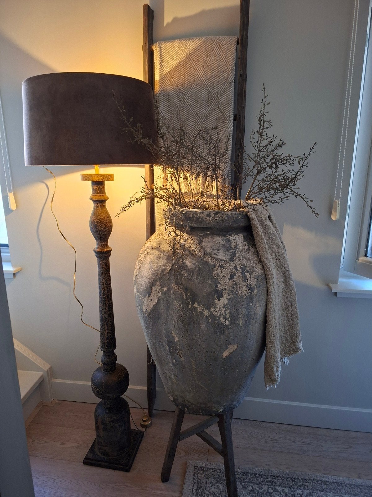 baluster vloerlamp, Ophalen, Zo goed als nieuw, 150 tot 200 cm