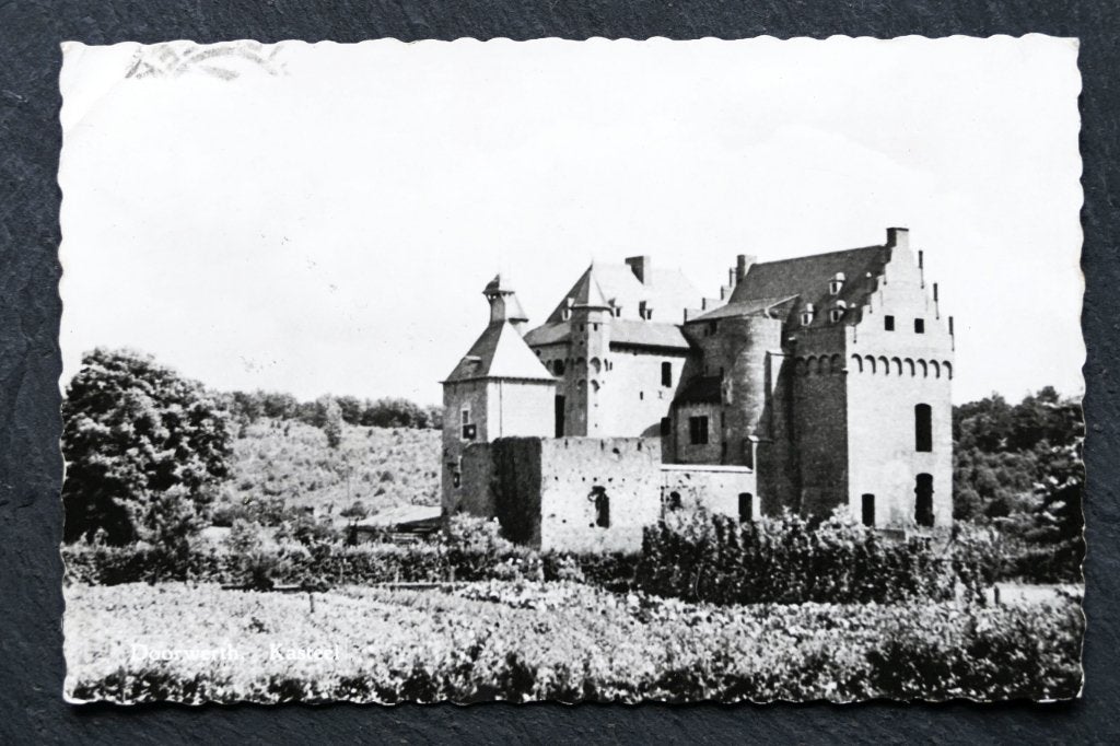 Doorwerth, Kasteel, 1960, Verzamelen, Ansichtkaarten | Nederland, Verzenden, 1960 tot 1980, Gelopen, Gelderland