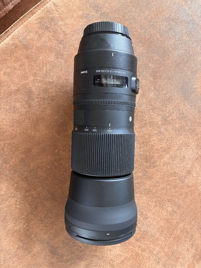 Sigma 150-600mm f/5-6.3 DG OS HSM Contemporary – Canon, Audio, Tv en Foto, Gebruikt, Canon, Statiefgondel, Telelens