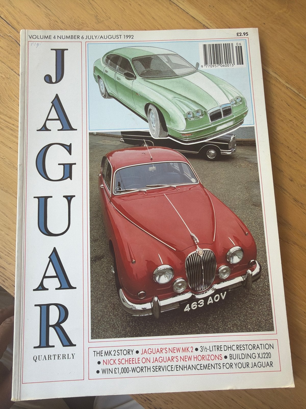 Jaguar Quarterly Magazine Juli/Augustus 1992, Ophalen of Verzenden, Gelezen