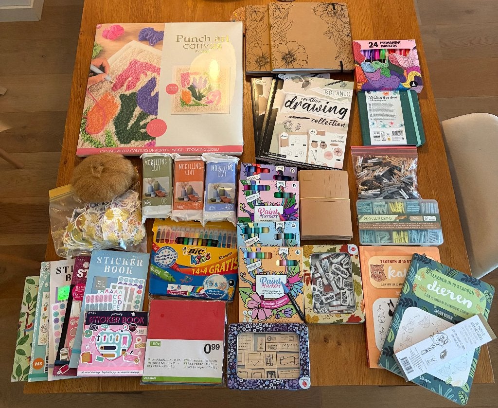 Groot knutsel/hobby/DIY pakket, Hobby en Vrije tijd, Knutselen, Zo goed als nieuw, Knutselwerk, Ophalen