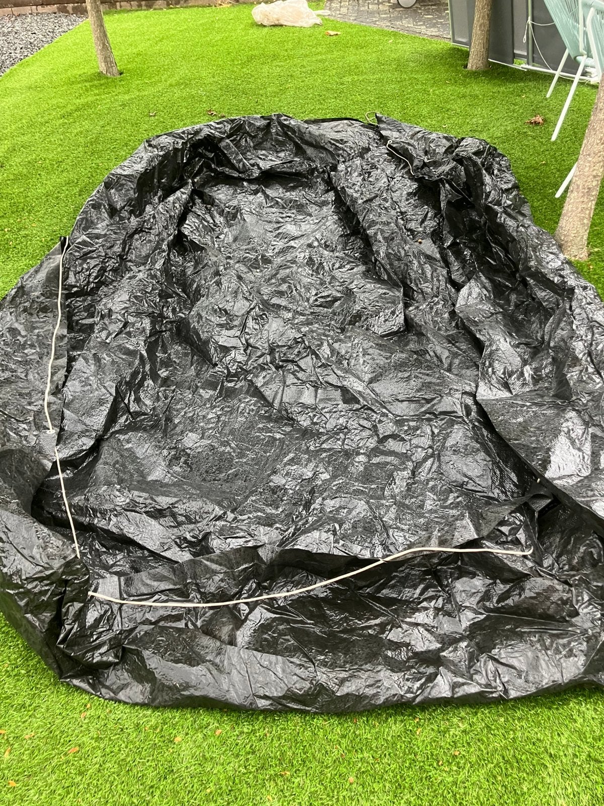 Afdekzeil tbv tuin stel, Ophalen, Gebruikt