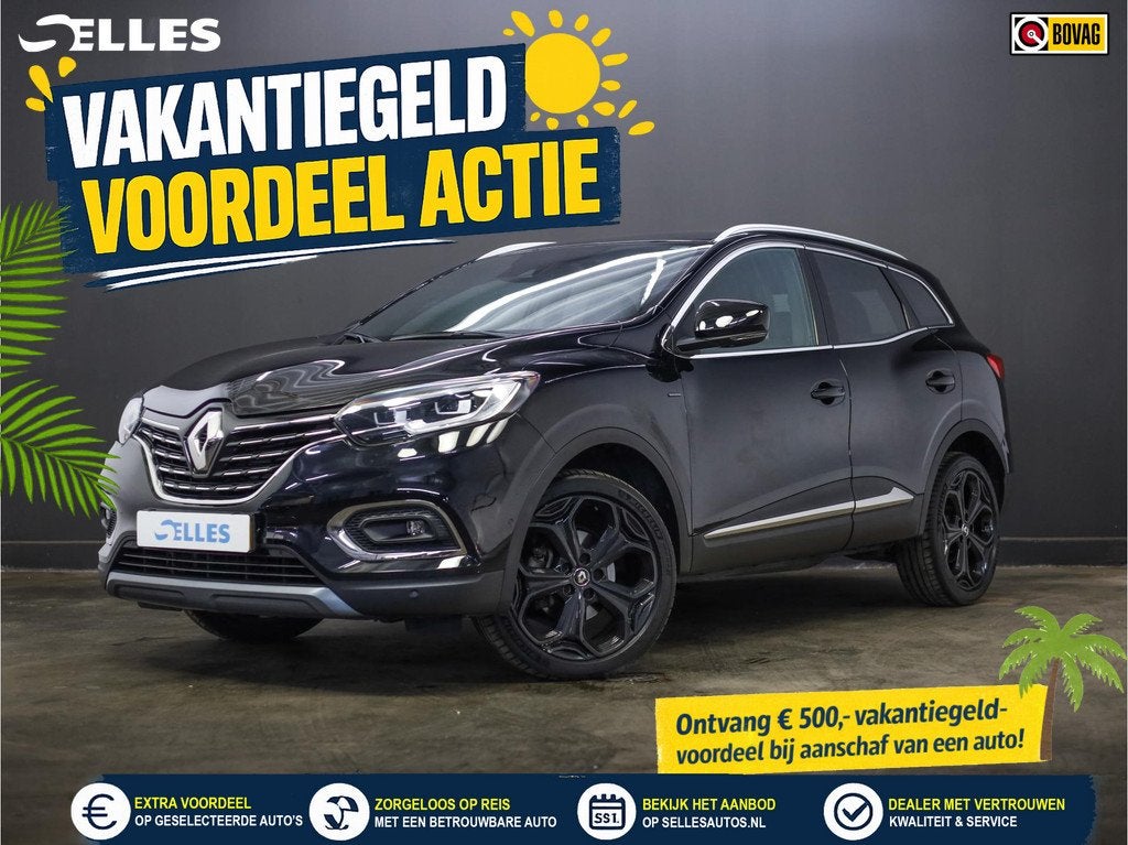 Renault Kadjar 1.3 TCe Black Edition | Camera, Auto's, Renault, Bedrijf, Te koop, Kadjar, ABS, Achteruitrijcamera, Airbags, Airconditioning