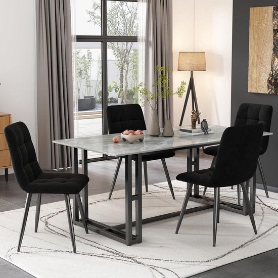 Eetkamerstoelen – Stoelen Set – Velvet Stoelen, Corvance B.V., Verzenden, Nieuw, Corvancebol@gmail.com