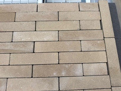 waalformaat 20x5x8 retron prestige strak oxydgeel, Tuin en Terras, Ophalen of Verzenden, Nieuw, Beton, Klinkers