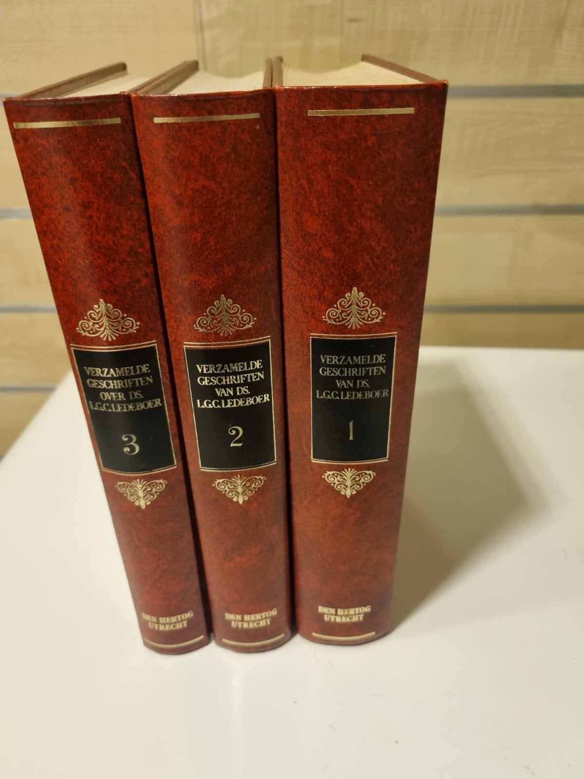 Ds. L.G.C. Ledeboer. Verzamelde geschriften. 3 delen., Ophalen of Verzenden, Gelezen, Christendom | Protestants