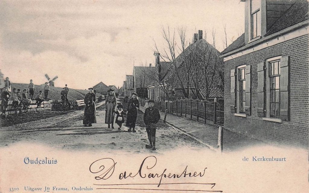 702-374-011 Oudesluis De Kerkenbuurt, Verzenden, Voor 1920, Noord-Holland