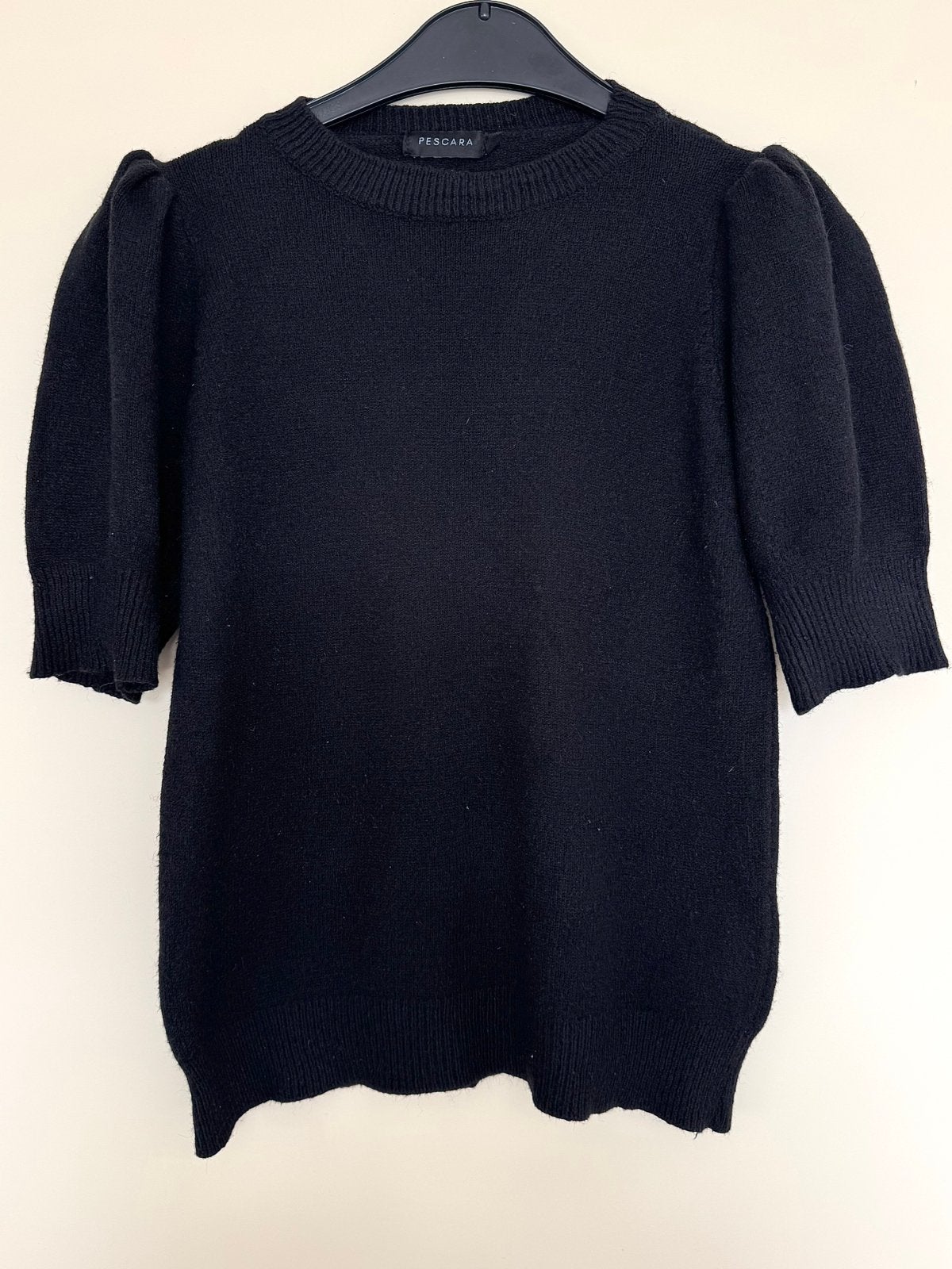 Terstal trui met korte pofmouw maat S/M, Verzenden, Gedragen, Maat 38/40 (M), Zwart