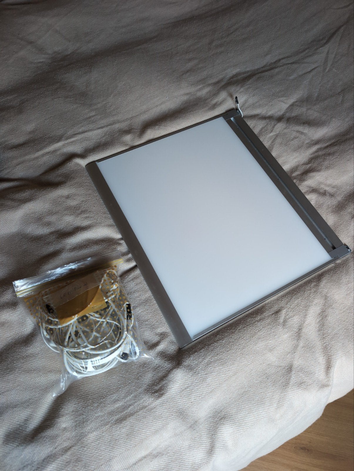 IKEA IRSTA LED paneel met ANSLUTA stroomvoorziening, Huis en Inrichting, Gebruikt, Metaal, Met schakelaar, Ophalen of Verzenden