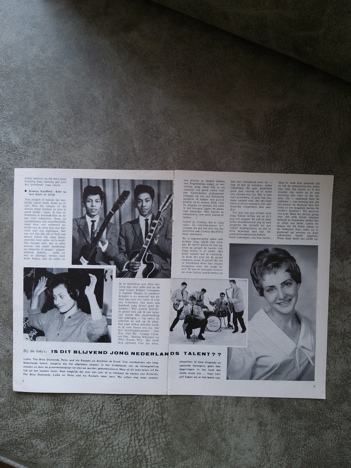 The Blue Diamonds; Jong Nederlands talent, Ophalen of Verzenden, Zo goed als nieuw, Boek, Tijdschrift of Artikel