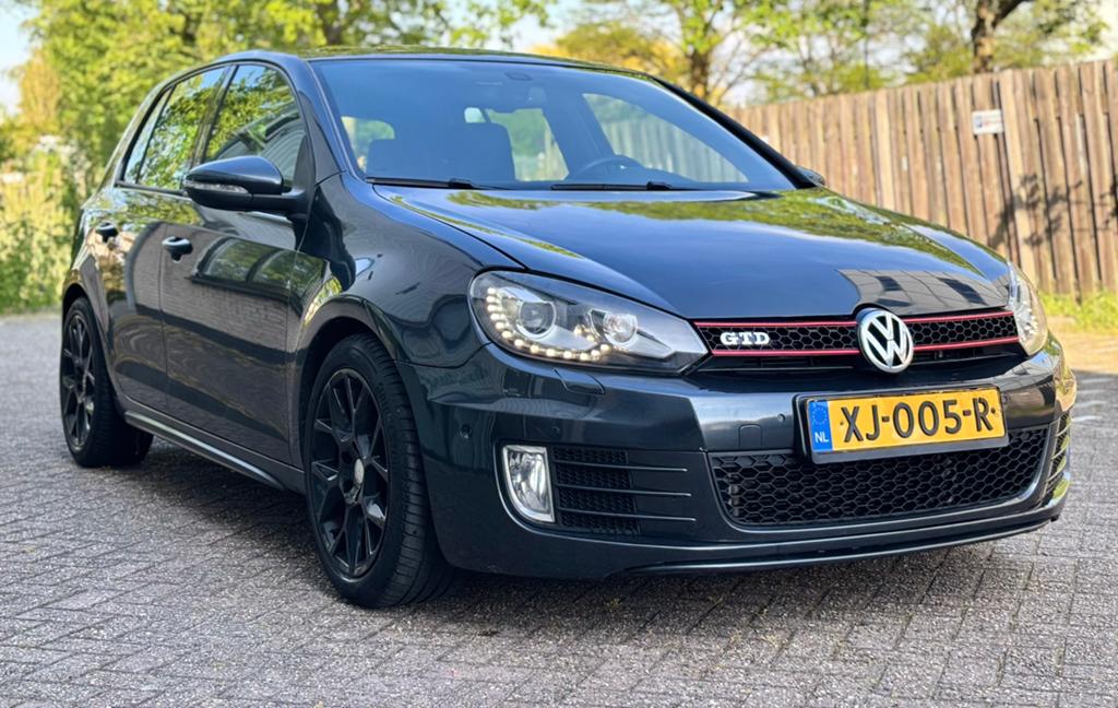 Volkswagen Golf 6 2.0 GTD 170pk DSG Xenon, Auto's, Volkswagen, Euro 5, Stof, 4 cilinders, Zwart
