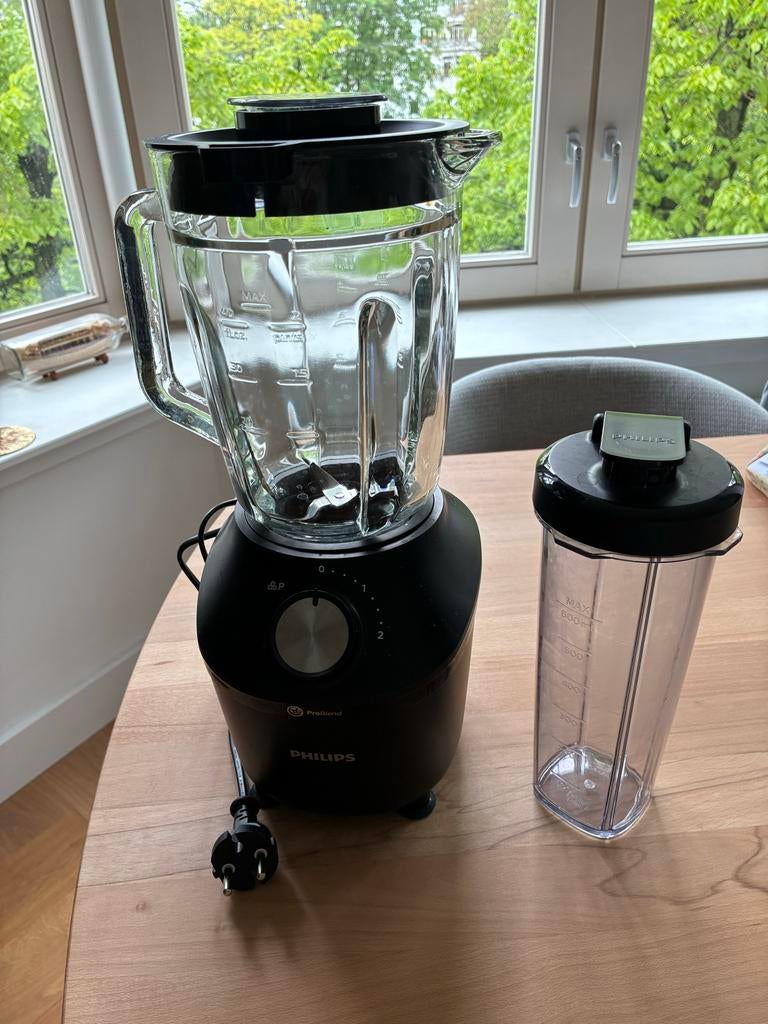 Philips ProBlend Blender met glazen kan en to-go beker, Ophalen, Zo goed als nieuw, Blender