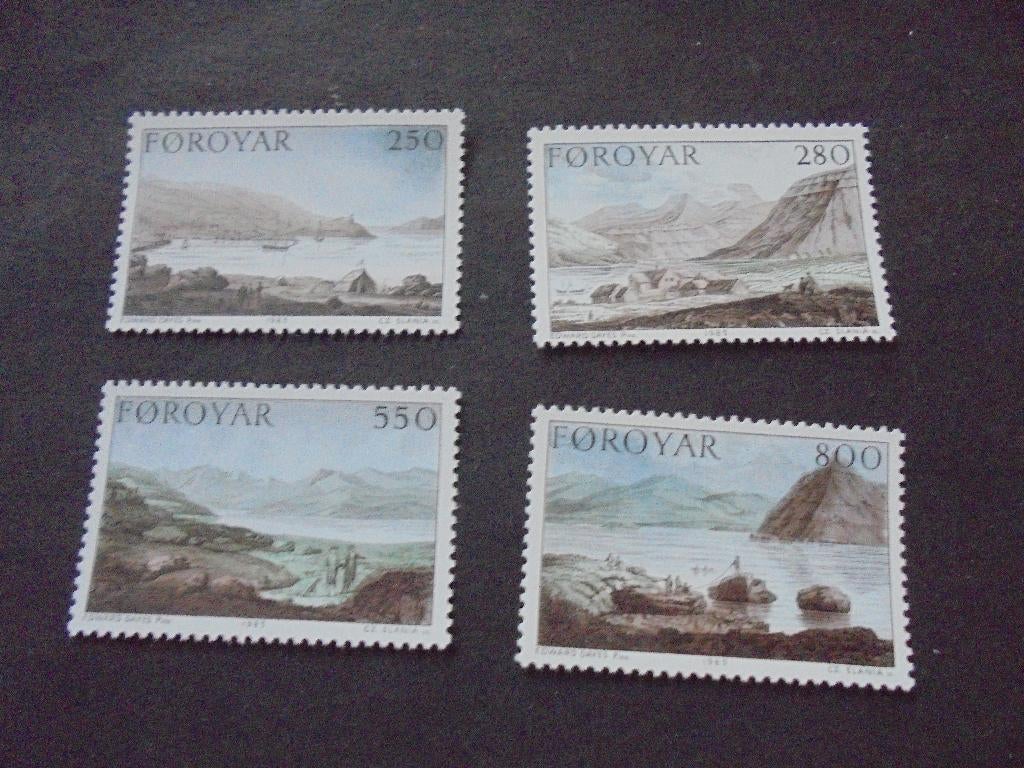 Faroer Mi:112/115 postfris, Verzenden, Denemarken, Postfris