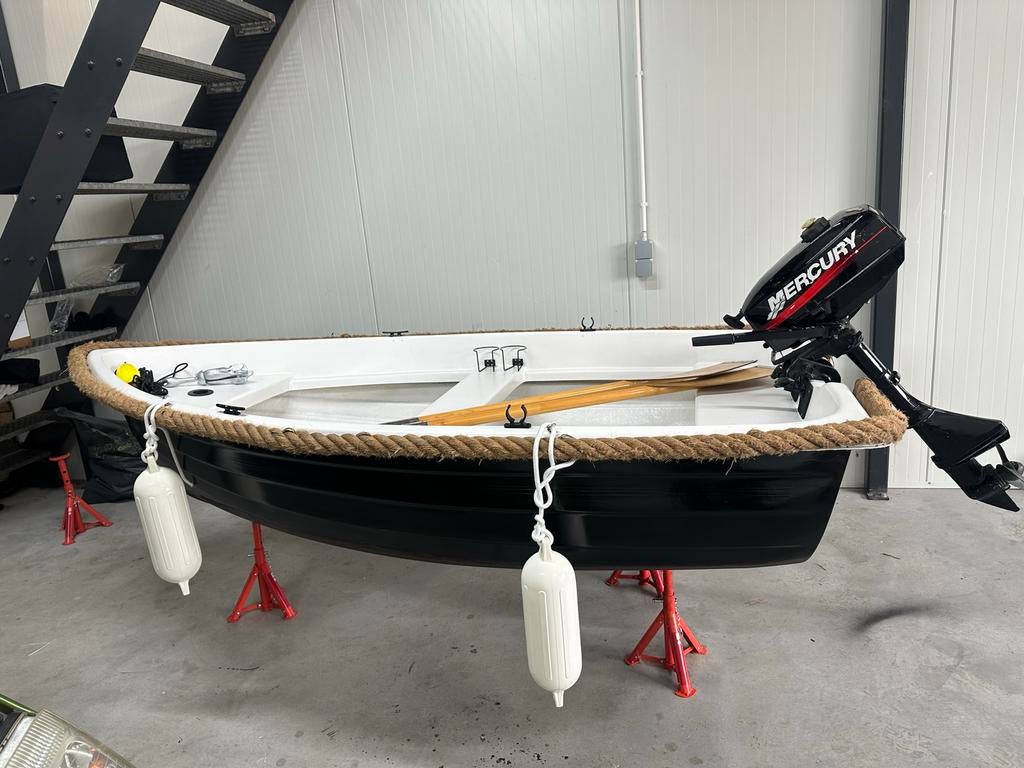 Sloep / Vissersboot 2,5 meter, Ophalen of Verzenden, Zo goed als nieuw, Hout, Buitenboordmotor
