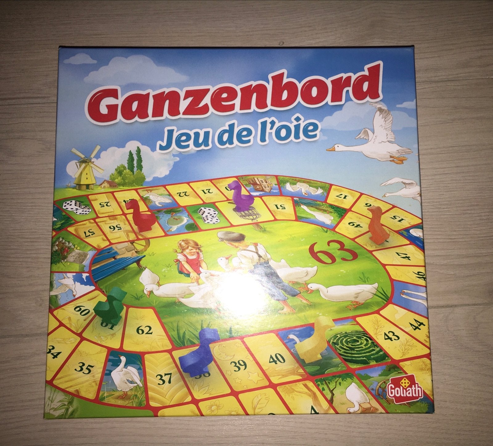 Nieuw Goliath Ganzenbord, Vijf spelers of meer, Ophalen of Verzenden, Nieuw, Goliath