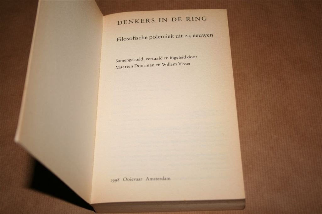 Denkers in de ring — Filosofen in vurige polemiek, Boeken, Filosofie, Ophalen of Verzenden, Gelezen