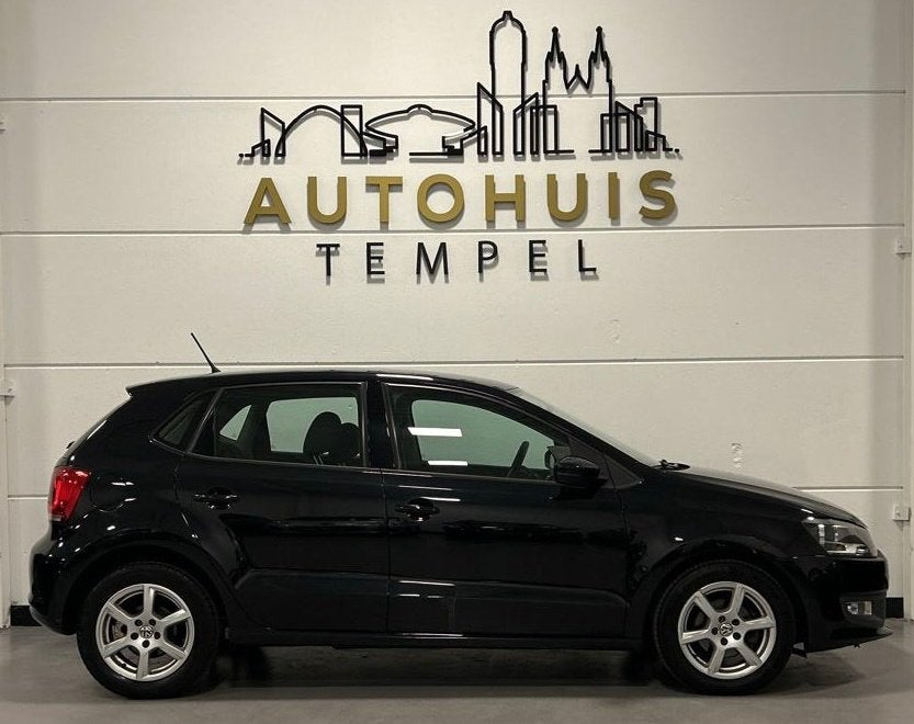 Volkswagen Polo 1.2 TSI BlueMotion Comfortline Nap Airco Sta, Auto's, Voorwielaandrijving, Euro 5, Stof, Zwart