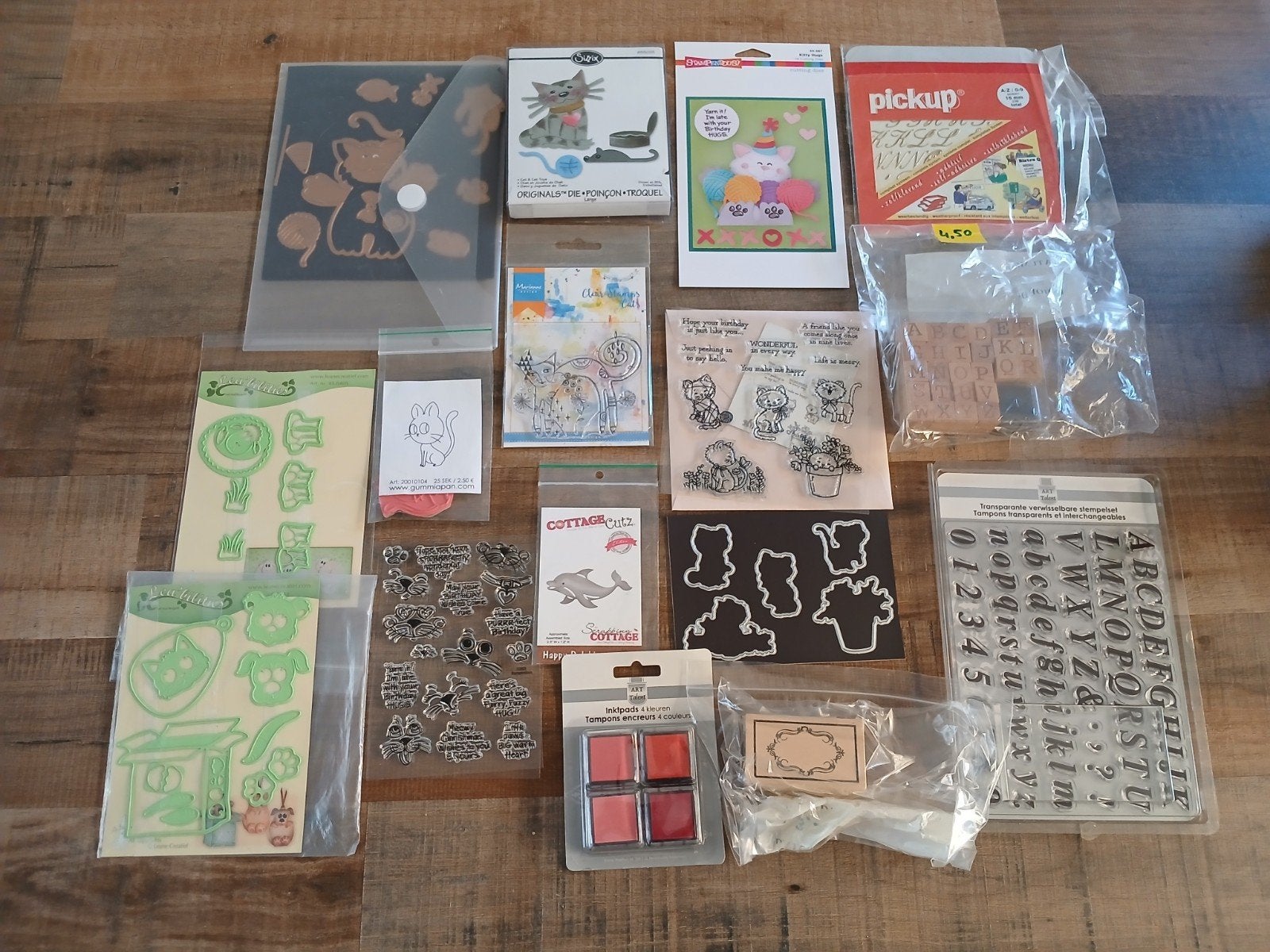 Grote collectie stempels en stansmallen (Clearstamp, Hout), Ophalen of Verzenden, Gebruikt, Clearstamp