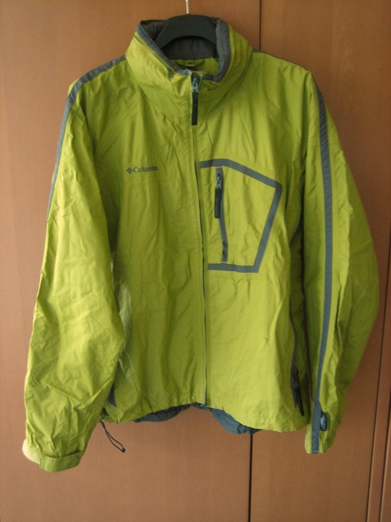 Geelgroene outdoor jas COLUMBIA SPORTSWEAR XL snazzeys, Columbia, Wandelen of Outdoor, Ophalen of Verzenden, Groen