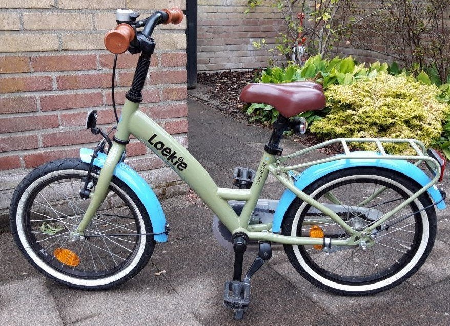 Loekie Superstar 16 inch kinderfiets, Fietsen en Brommers, Fietsen | Kinderfietsjes, Ophalen, Terugtraprem, Loekie, 16 tot 20 inch