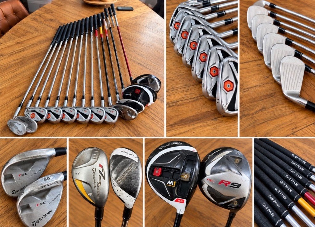 TaylorMade golfset 13 clubs  – R7/M1/R9”. NIEUWE GRIPS, Sport en Fitness, Ophalen of Verzenden, Gebruikt, Set, Overige merken