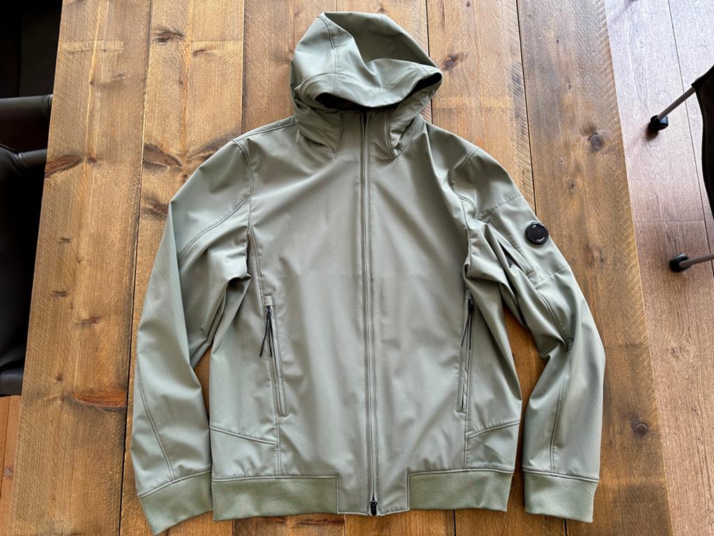C.P. Company Hooded Zip Jacket - XL Softshell Mintgroen, Ophalen of Verzenden, Zo goed als nieuw, Maat 56/58 (XL), Groen