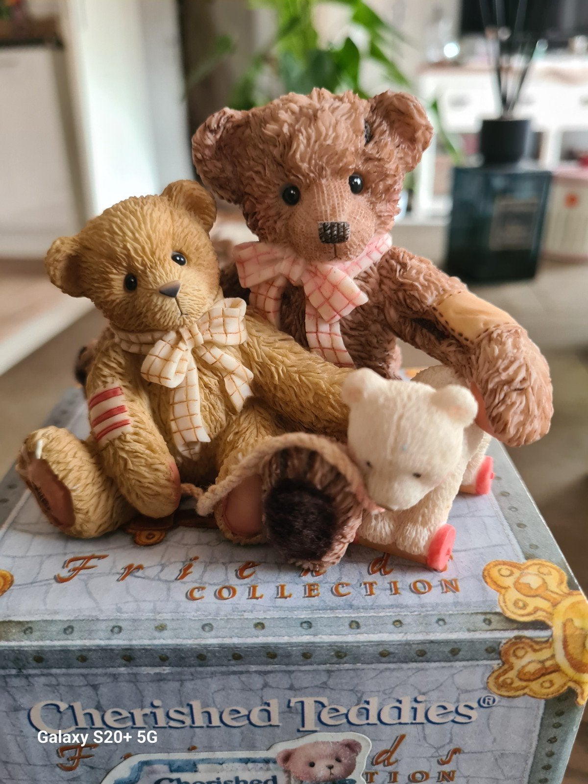 Cherished Teddies beeldje: Todd and Friend, Verzamelen, Ophalen of Verzenden, Zo goed als nieuw, Beeldje, Cherished Teddies