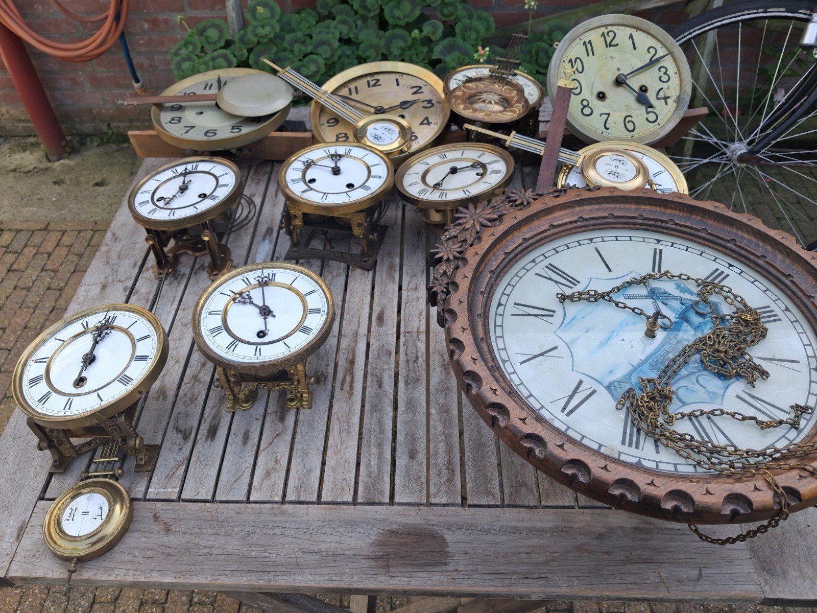 11 uurwerken met slinger, Antiek en Kunst, Ophalen