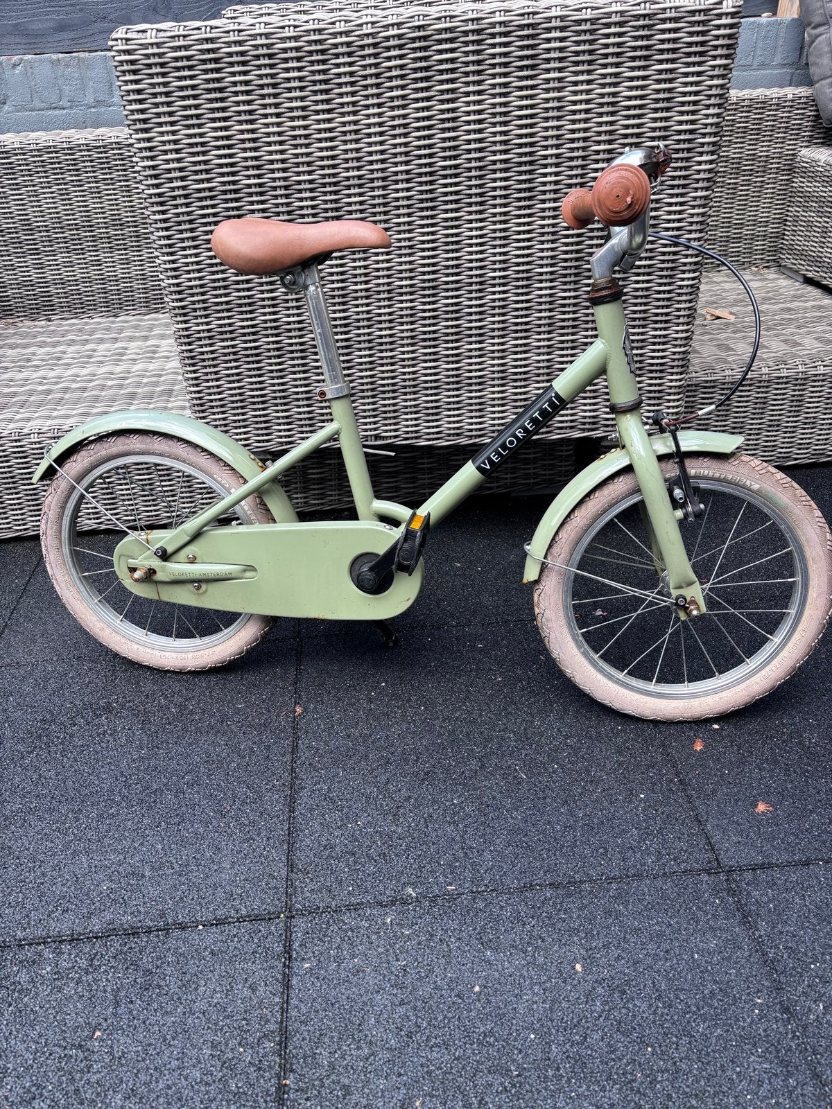 Veloretti kinderfiets 16 inch - Groen, Ophalen, Gebruikt, 16 tot 20 inch