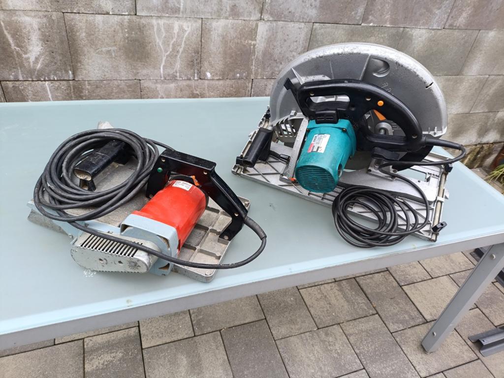 Makita Handkreissäge 5143R und Mafell zh 280 Balkenhobel., Ophalen of Verzenden, 1200 watt of meer, 70 mm of meer