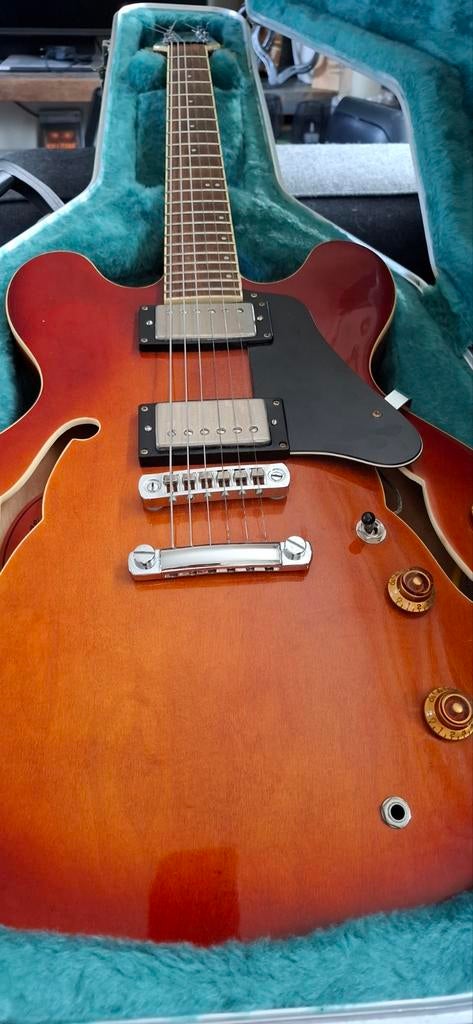 Vintage Vantage 635V Semi-Hollow Body Elektrische Gitaar, Muziek en Instrumenten, Ophalen, Gebruikt, Semi-solid body, Overige merken