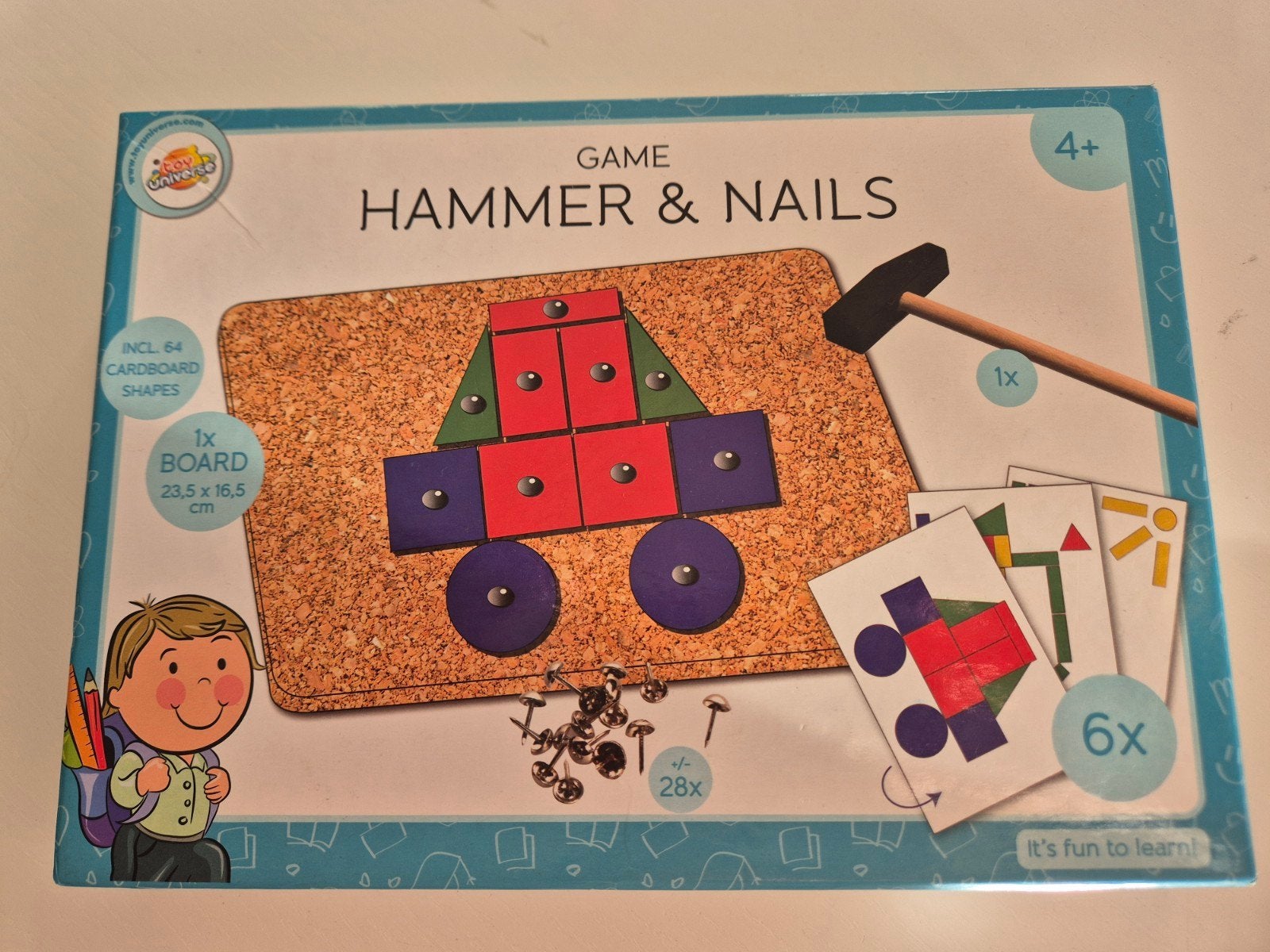 Hamer- en spijkerspel – creatief constructiespel (4+), Ophalen of Verzenden, Gebruikt, Bouwen