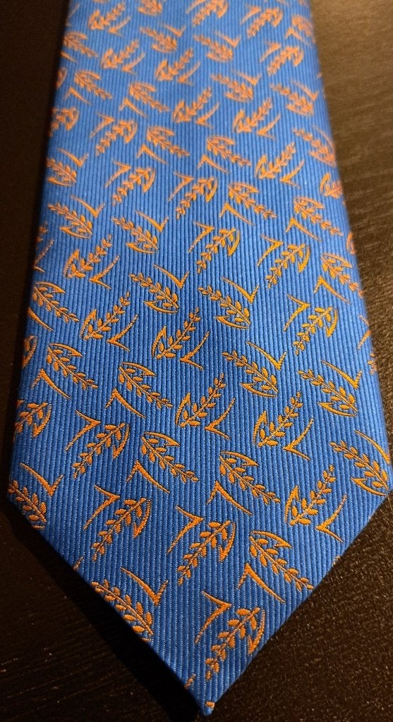 Bavaria Bier stropdas blauw-goud design, Verzamelen, Biermerken, Ophalen of Verzenden, Nieuw, Kleding, Bavaria