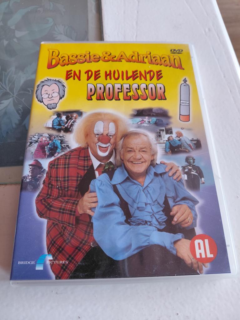 Bassie en Adriaan en de Huilende Professor dvd., Avontuur, Alle leeftijden, Ophalen of Verzenden, Zo goed als nieuw