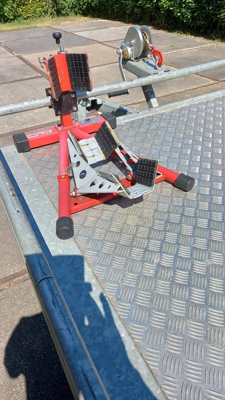 auto en motor aanhanger 310 bij 180, Ophalen