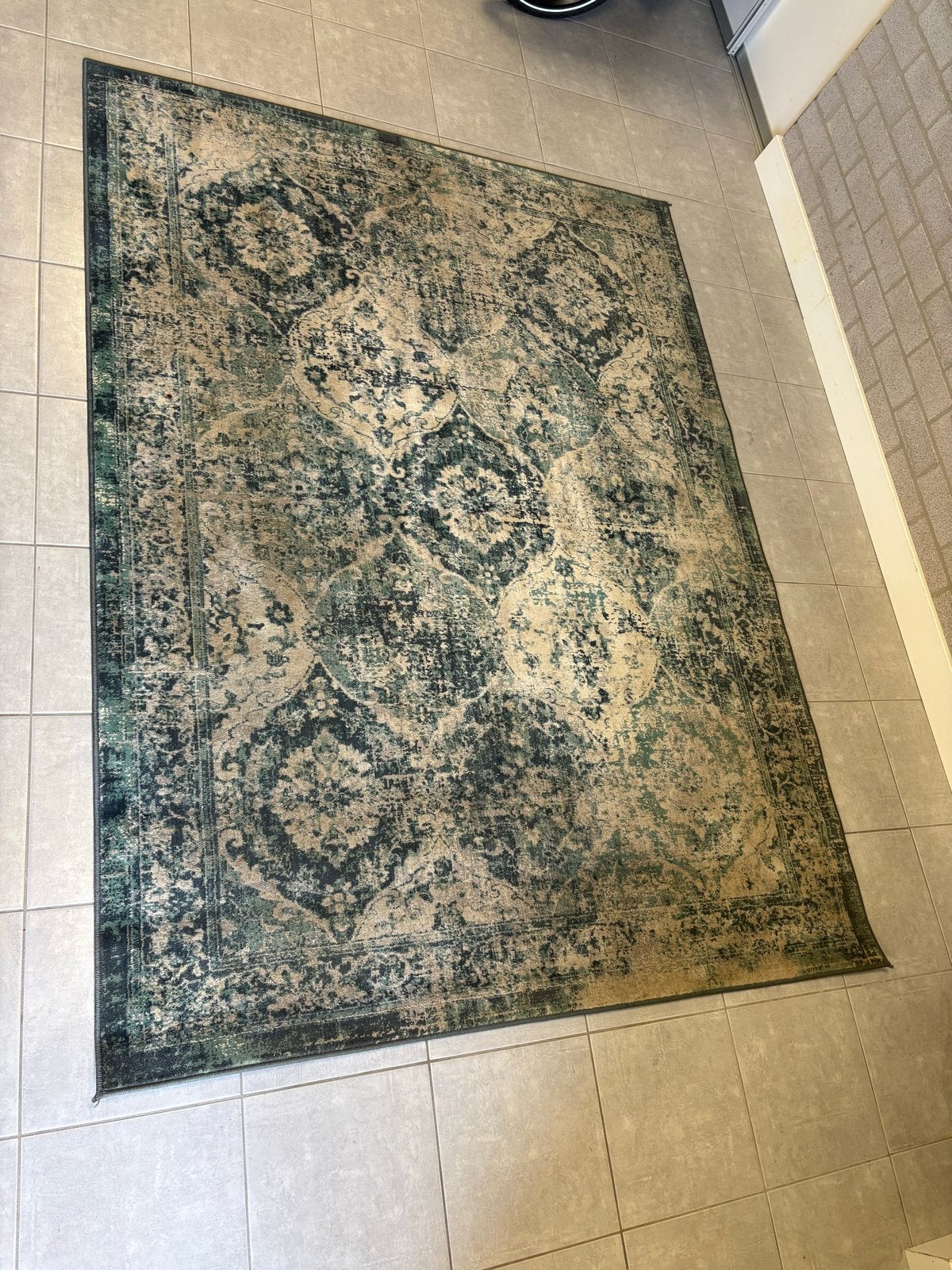 Ikea vonsbak Perzisch tapijt 230x170 cm blauw groen, Ophalen, Gebruikt, Blauw, 150 tot 200 cm