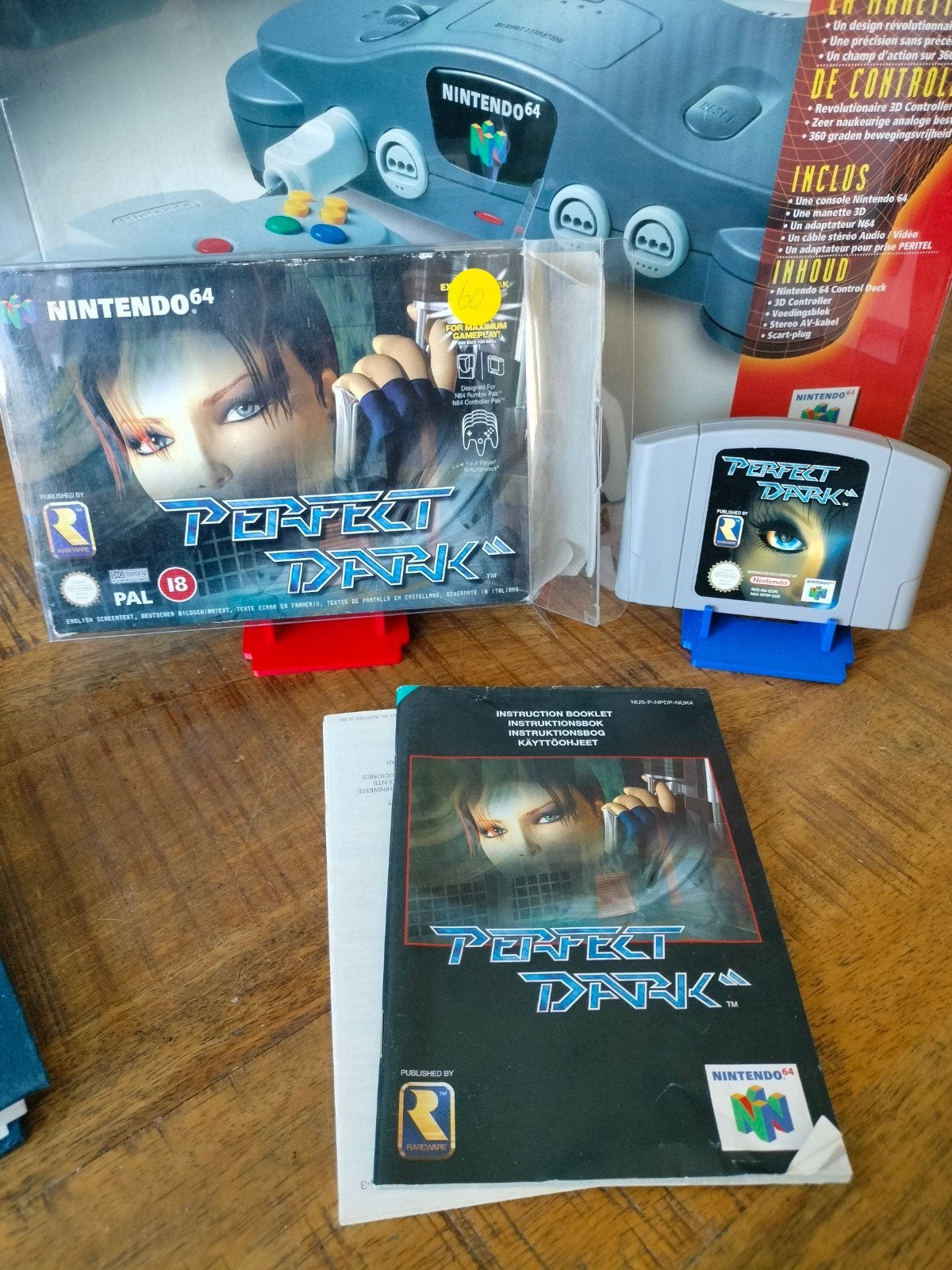 Perfect Dark Nintendo 64 (N64) PAL Compleet met doos, Gebruikt, Vanaf 18 jaar, Shooter, Eén computer