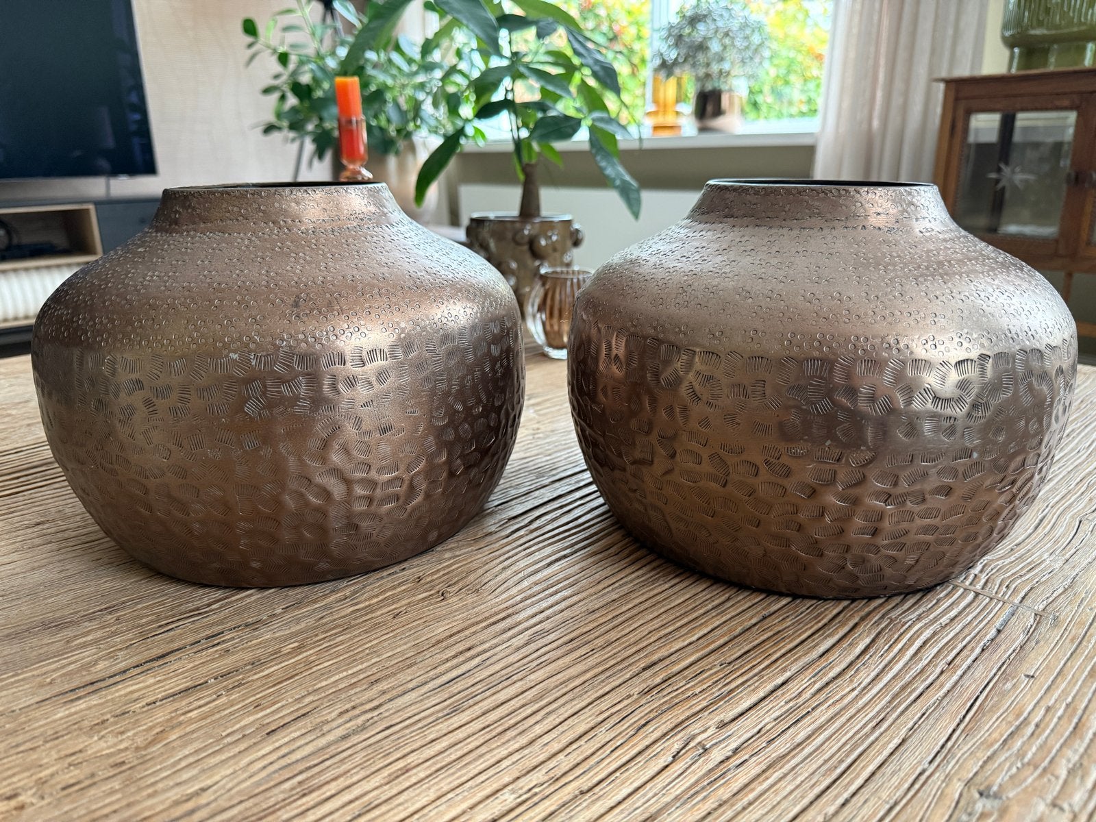 2x  maat Casa Vivante Tristan vaas (19 x 26 cm), Ophalen of Verzenden, Zo goed als nieuw, 19 cm