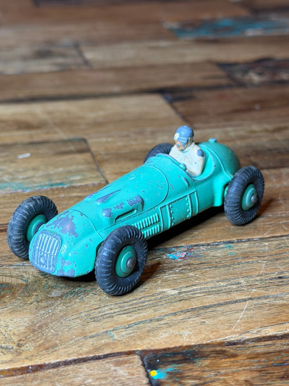 Dinky Toys 23J H.W.M. – groene racer uit de jaren 50, Ophalen, Gebruikt, Auto, Dinky Toys