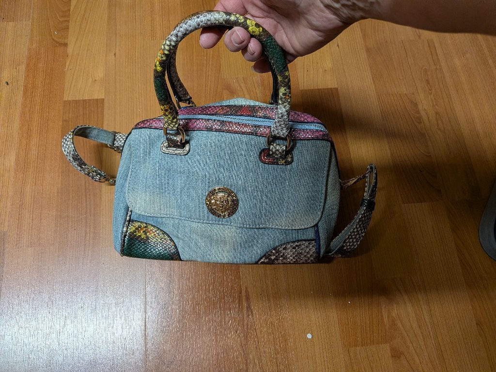 damestas, Ophalen of Verzenden, Zo goed als nieuw, Blauw, Handtas